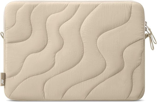 tomtoc 360 Protective Puffy Laptop Sleeve for 13-inch MacBook Air M5/A3449(2026)/M4/M3/M2 A3240 A3113, MacBook Neo A18 & MacBook Pro M2/M1, Quilted Soft Puffer Bag for 13-inch Surface Pro Copilot+PC