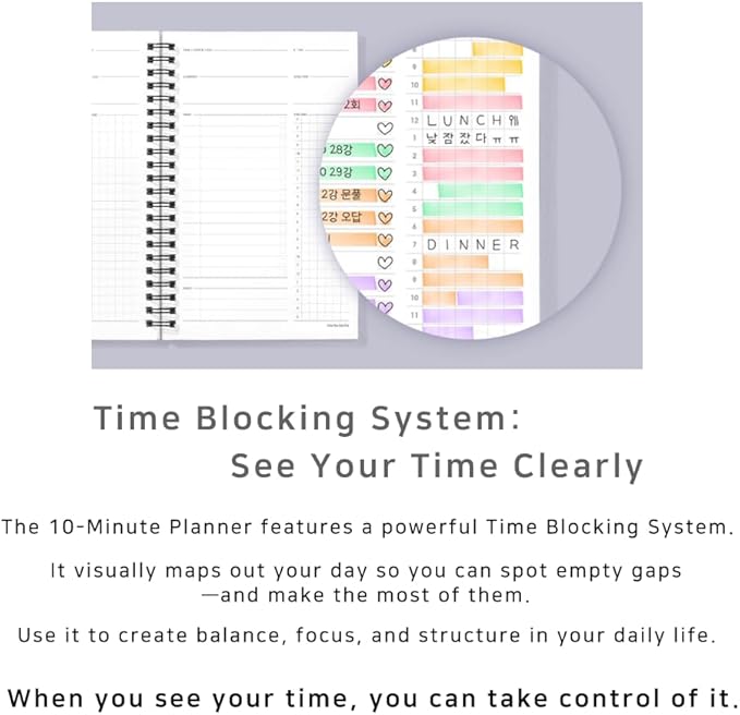 MOTEMOTE 10-Minute Planner 100 DAYS – Undated Daily Planner with Time Blocking, Goal Setting & Reflection – Boost Productivity & Build Better Habits in Just 10 Minutes a Day, Study Plan, Color Chip Edition ( Miracle Ocean )