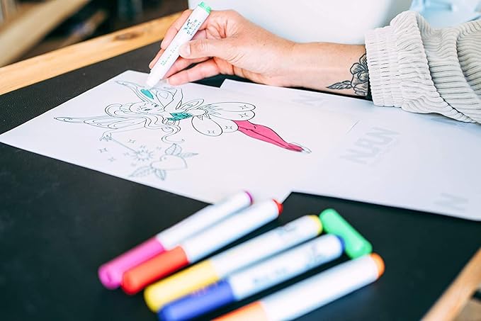NuFun Activities Mess Free Paper 11x17 - Kids Create No Mess Wonders with Special Coloring Paper, Gift for Kids, 25 Blank Pages
