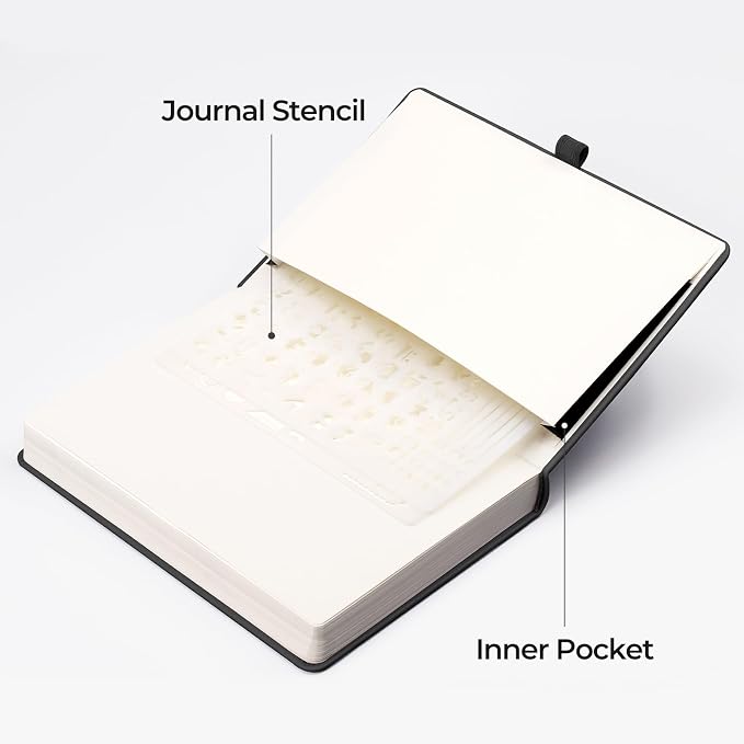 EMSHOI Dotted Journal Notebook, 320 Pages, A5 Size (5.7'' x 8.3'')