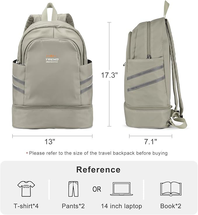 coofay Gym Backpack For Women Waterproof Backpack With Shoe Compartment Lightweight Travel Backpack Workout Sports Backpacks Large Gym Bag