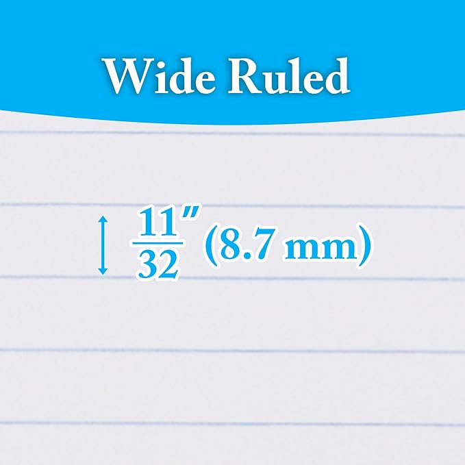 BAZIC PRODUCTS Composition Notebook, 100 Sheets, Wide Ruled, 2-Pk