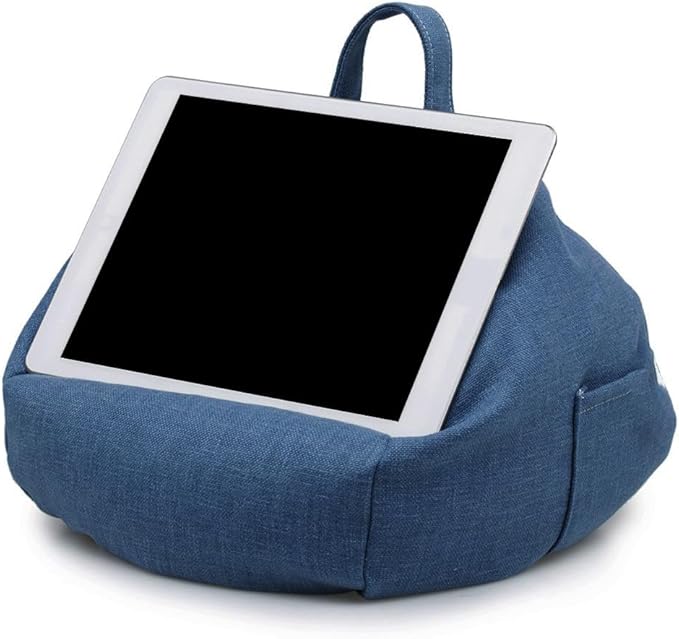 Bean Bag Cell Phone Holder, Beanbag Tablet Pillow Stand Portable, Book Pillow For Reading In Bed, Bed Tablet Holder Bookholders For Desk Textbook Recipe Music Scores Magazines, Reading Lover Gift