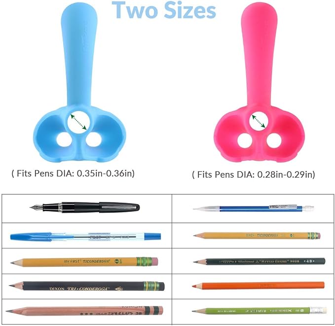 Firesara training grips for pencil, Original Training Grips Puppy Design Posture Correction for Kids Preschoolers Children Adults Special Needs Handwriting Aid for Lefties or Righties (3PCS)