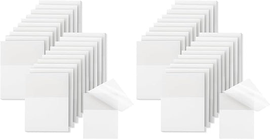 Mr. Pen- Transparent Sticky Notes Bulk, 1.5"x2", 20 Pads, 1000 Sheets, Clear See Through Sticky Notes (Pack of 2)