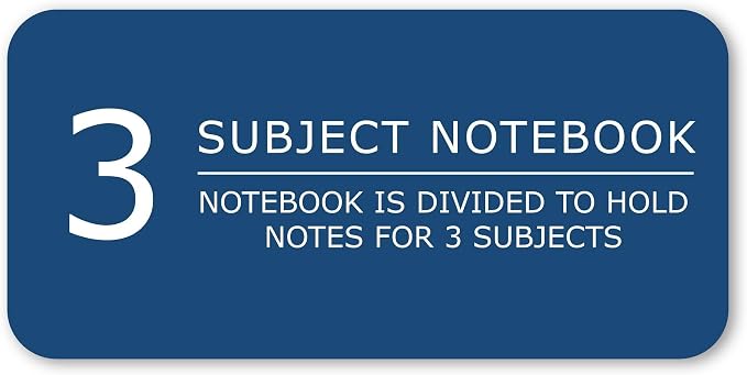 ROARING SPRING 3 Subject Spiral Notebook, 11" x 9", College Ruled, 120 Perforated Sheets, Assorted Eco Press Covers, 3 Double Storage Pockets, Made in USA