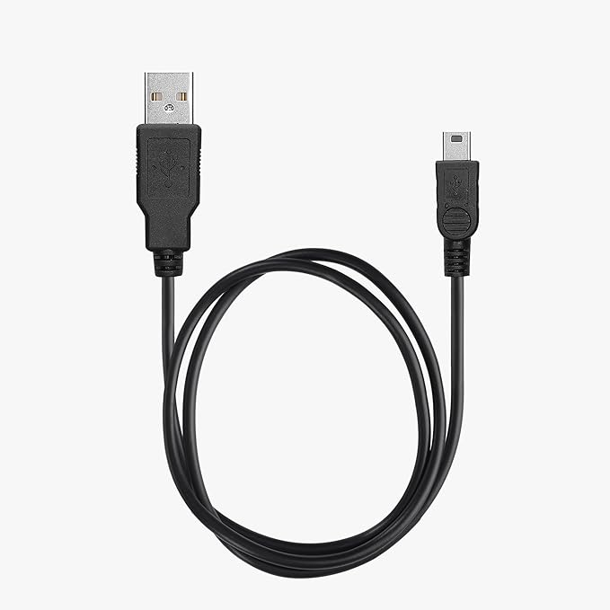 kwmobile Charging Cable Compatible with Texas Instruments TI-84 Plus CE/TI-Nspire/TI Touchpads Graphic Calculator - Replacement Cable - Black