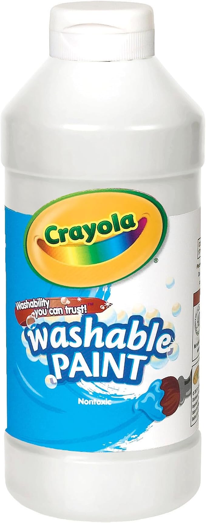 Crayola Washable Kids Paint, White, 16oz