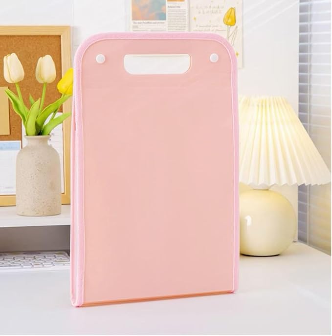 Vertical Accordion File Folder,13 Pockets Expanding File Organize with Labels,A4 Letter Size Paper Document Receipt Organizer Accordion Filing Folder for Classroom, Home,Office.(Pink)