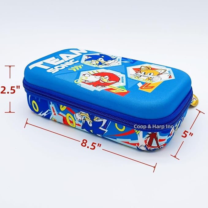 Innovative Designs Sonic Molded Pencil Case, Blue