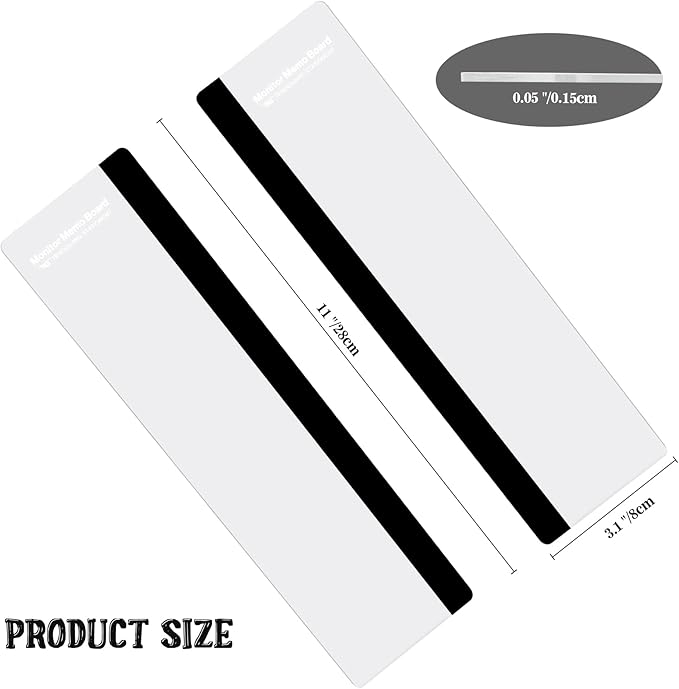 MDOZQ Office Desk Accessories 2pcs Computer Monitor Memo Board Message Board Supplies for Women Men Sticky Note Holder Home Desktop Decor