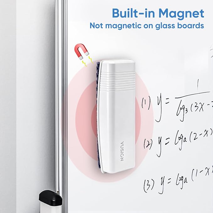 VUSIGN Dry Erase Eraser, Magnetic White Board Eraser, 6 Pack