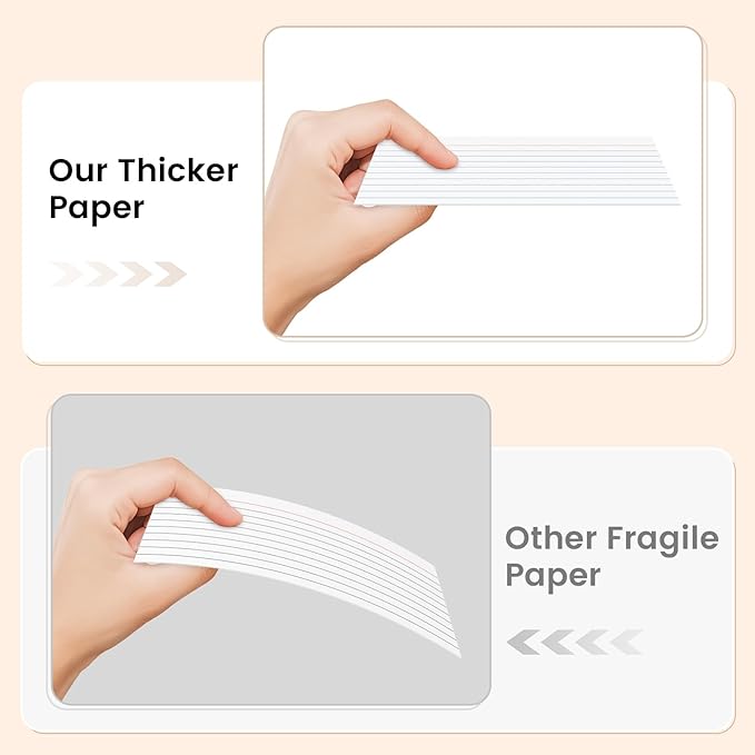 Index Cards 3x5 Inch, 500sheets, Flash Cards,Ruled Lined White Note Cards Paper For Studying, Schools Supplies, College, Office And Home Organization, Note Taking Supplies