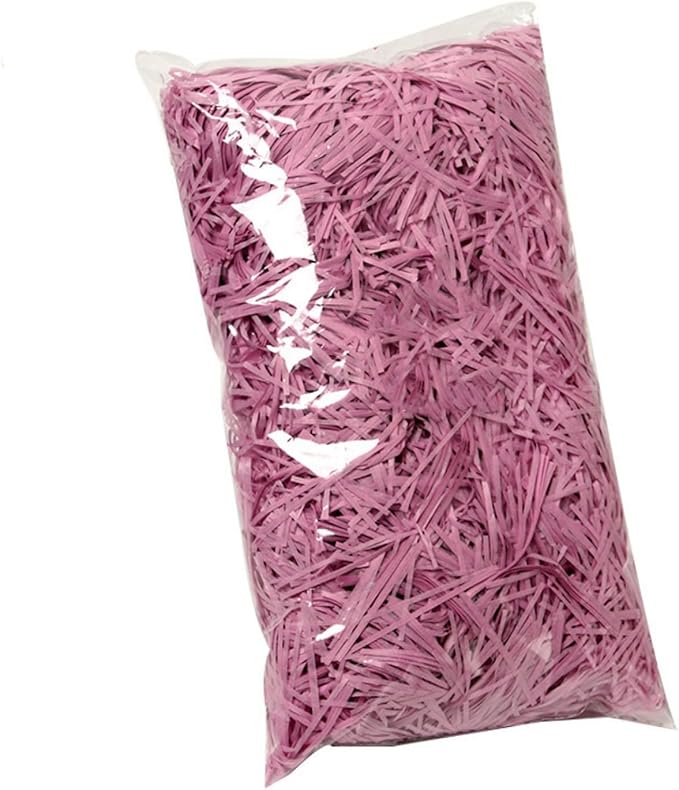 Raffia Paper Shreds, 100g Shredded Paper for Gift Box, Crinkle Cut Paper Shred Filler for Gift Wrapping & Basket Filling(Burgundy)