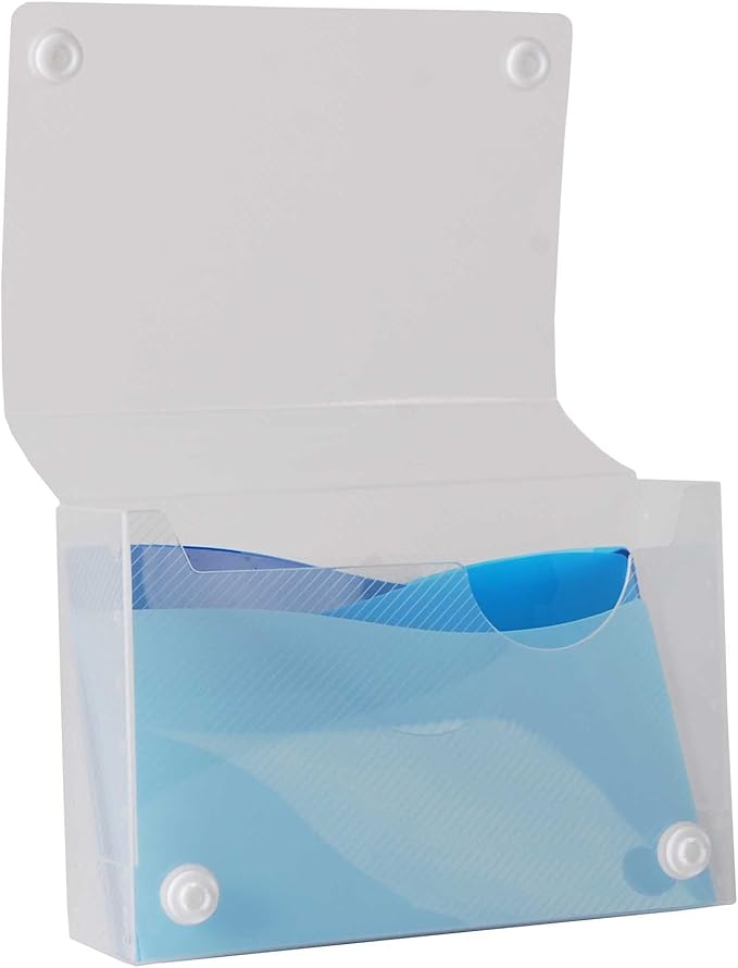 Filexec Products Wave, 3" x 5" Index Card Case, Assorted, Pack of 4 (50484-2028)