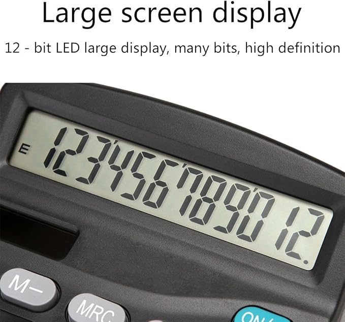 Large Screen 12 Digits Calculator Desktop Electronic Calculators Home Office School Financial Accounting Tool