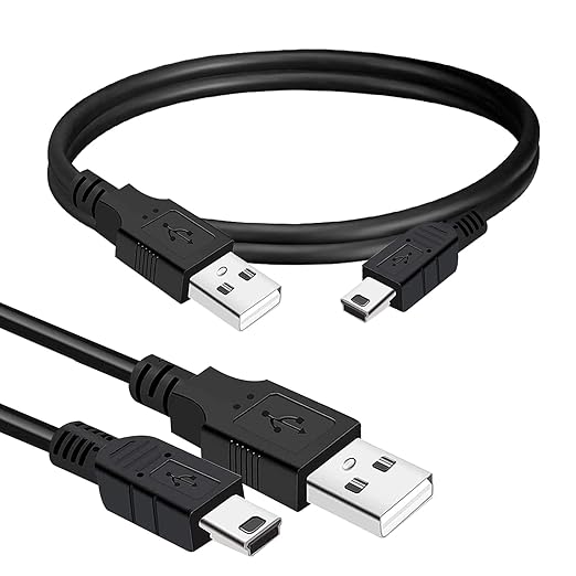 BRENDAZ Mini USB Cable 15ft., Durable USB Mini to USB Charging Cord & Data Transfer Compatible with GoPro HERO4 Hero 3+, Garmin GPS, TI-84 Plus, TI84 Calculator, Dash Cam, DSLR Camera, USB Mic.