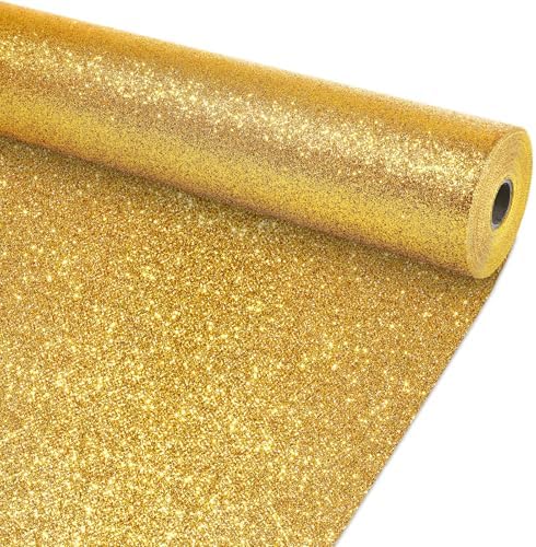 Glitter Gold Bulletin Board Roll Non-Woven Fabric Poster 15.7" x 12 Ft