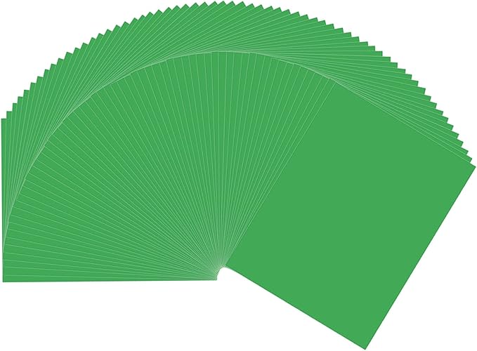 Green Colored Paper 8.5 x 11 Colored Printer Paper, 90 Sheets Colorful Copy Paper Letter Size, Lightweight Color Paper for Arts Crafts DIY Origami School Office Supplies