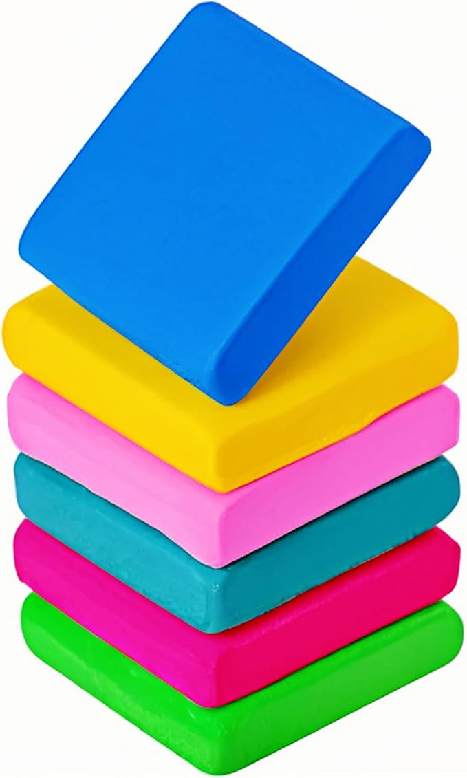 Kneaded Erasers for Artists Drawing No Smudge 12 Pcs Moldable and Kneadable Gum Eraser Clay for Sketching – Fun Pencil Erasers for Kids Bulk Classroom Gifts for Students