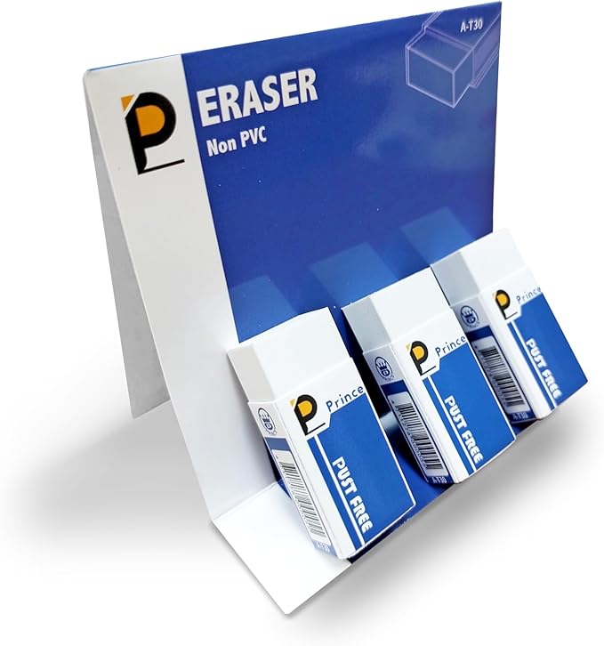Prince 20 Pack Small Erasers, Eco-Friendly TPE Non-PVC Smudge-Free Erasers, Soft & Clean Erasing for Exams, Test Sheets, Homework, Drawing & Daily School Use