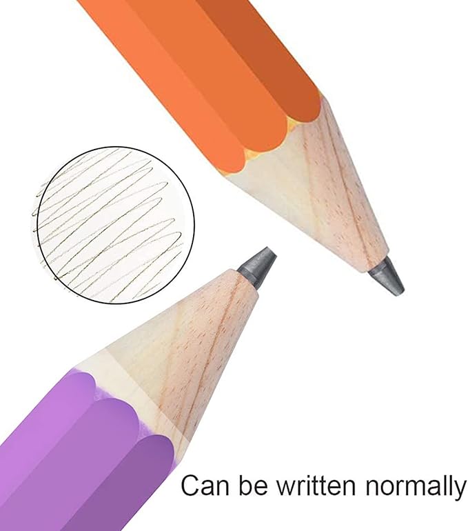 Giant Pencil, 14 Inch Jumbo Pencils, Funny Big Novelty Pencil for Prop/Gifts/Decor (Light Purple)