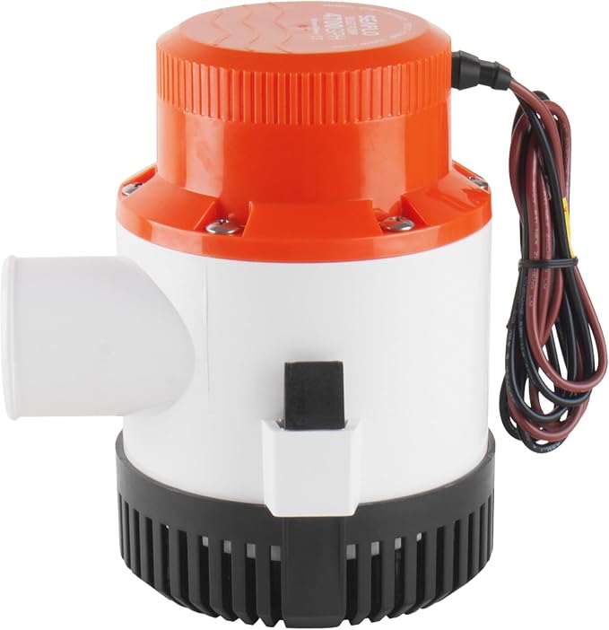 SEAFLO 01 Series 4700 GPH Bilge Pump – 12V, 2" Outlet, Marine Submersible Pump, Anti-Airlock Protection, Snap-Off Strainer Base, CE & RoHS Certified – 4-Year Warranty