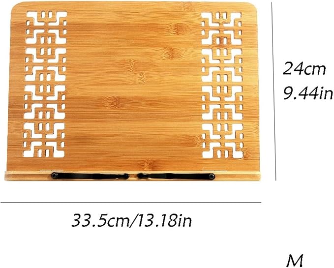 Book Stand for Reading Book Holders Simple Book Holder Wooden Bookstand Multi-functional Book Holder Height Adjustable Cookbook Stand Book Stand for Desk (Size : M)