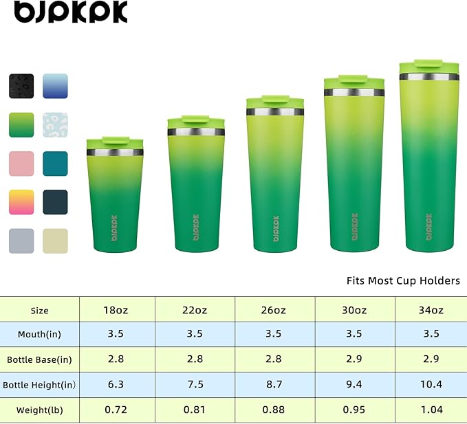 BJPKPK 26oz Tumbler With lid And Straw Stainless Steel Travel Coffee Mug Insulated Tumblers Cups,Bamboo Grove