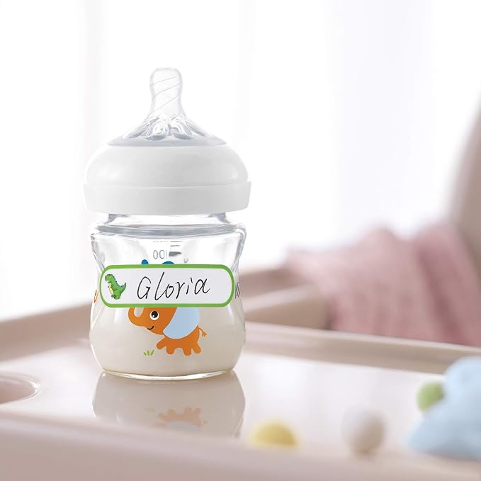 Name Labels for Kids Stuff School Supplies, Waterproof Daycare Labels for Baby Bottles, 64 PCS Water Bottle Label, Name Stickers Tags for Kids Daycare Essentials Self-Laminating, Dishwasher Safe