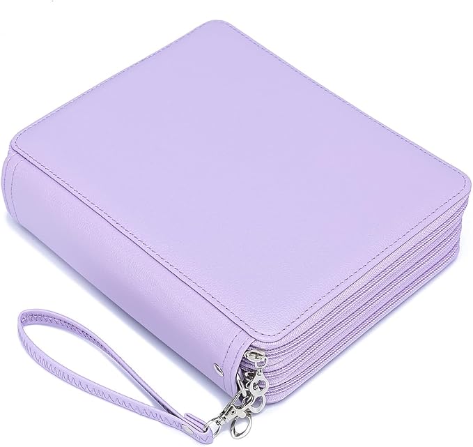 YOUNGCOL 120 Slots Colored Pencil Case Color Pencil Organizer Storage Large Capacity Pencil Holder(Purple, 120 Slots)