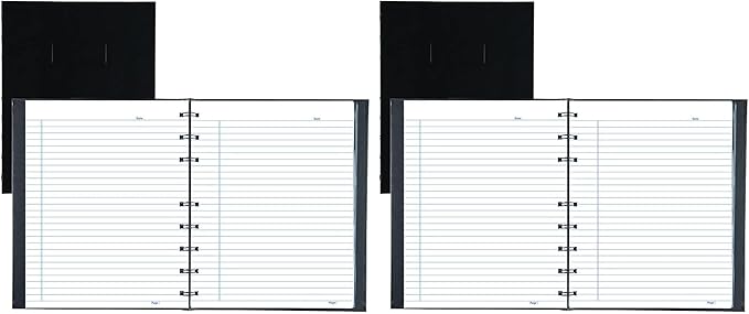 Blueline Notepro Composition Notebook, Black, 9.25 x 7.25 inches, 192 Ruled Pages (A9C.81) - (Pack of 10)