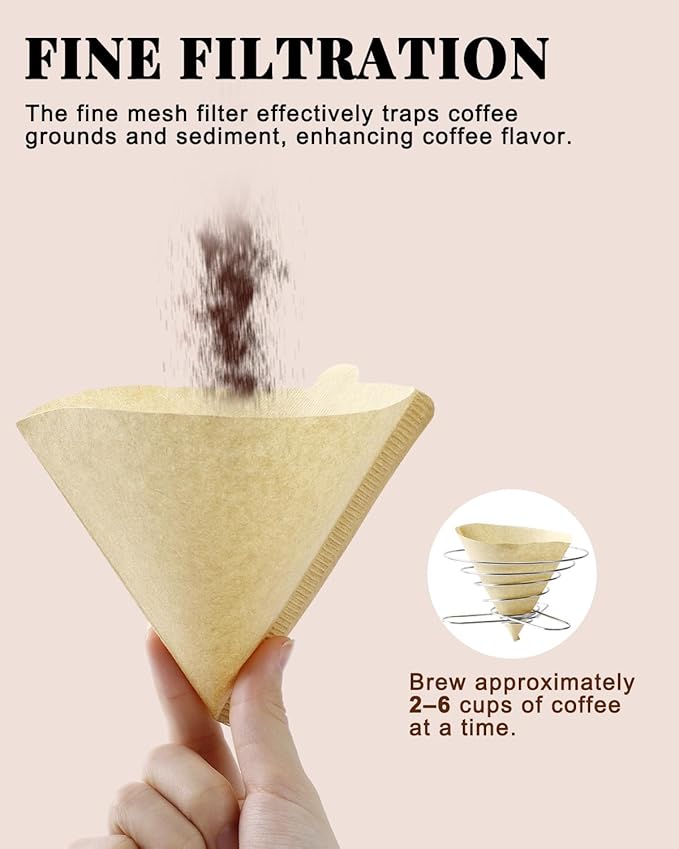 Travel Pour Over Coffee Maker, Collapsible Folding Stainless Steel Coffee Filter Holder, Travel Pour Over with Holder Bag, V02 Paper Filters for Camping, Hiking, Office