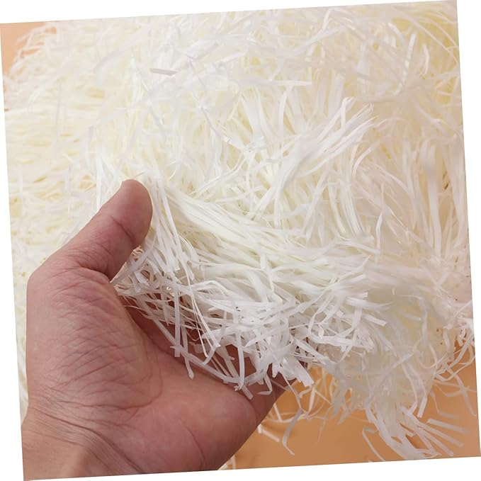 TEHAUX 100g Lightweight Cut Paper Shreds Eco-friendly Fillers for Packaging Wrapping Decor Suitable for Occasions