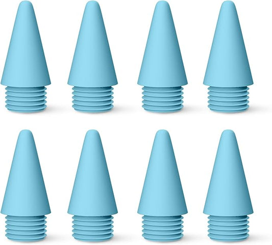 MEKO 8 Pack Replacement Tips for MEKO Fast Charging iPad Pencil ONLY-Blue