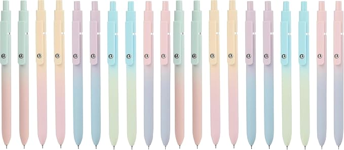 Ddaowanx Gel Pens Set,10 Pcs 0.5mm Retractable Quick Dry Black Ink Pens (Pack of 2)