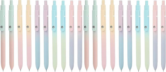Ddaowanx Gel Pens Set,10 Pcs 0.5mm Retractable Quick Dry Black Ink Pens (Pack of 2)