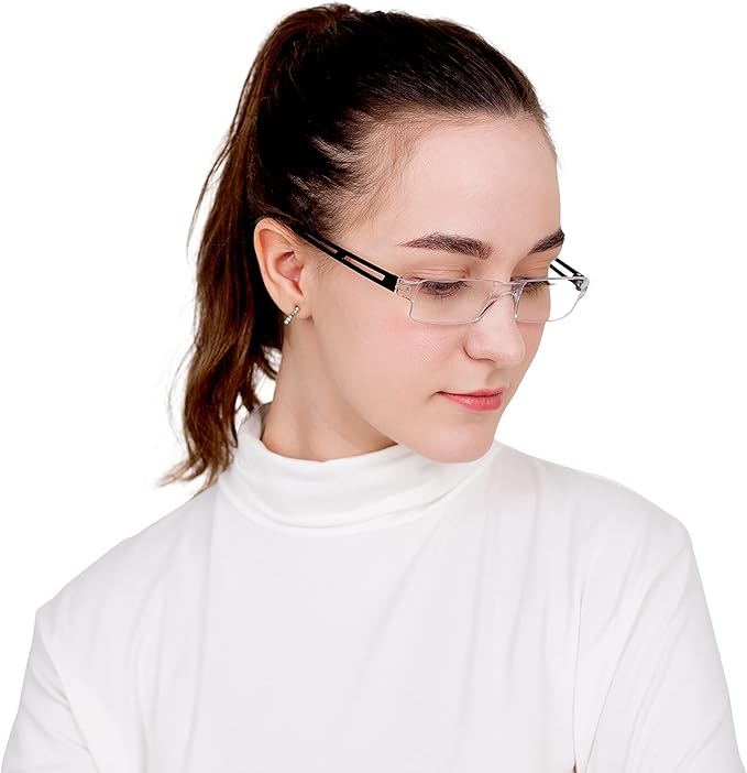 LifeArt 2/4 Pairs Reading Glasses, Blue Light Blocking Glasses, Computer Glasses for Men and Women, Rectangle Eyewear Frame