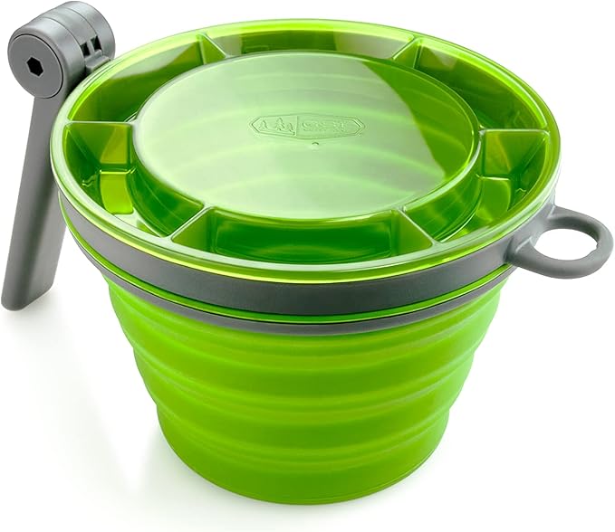 GSI Outdoors Fairshare Mug, 22 Ounce Collapsible Mug for Camping, Trail, Travel or Office - Green