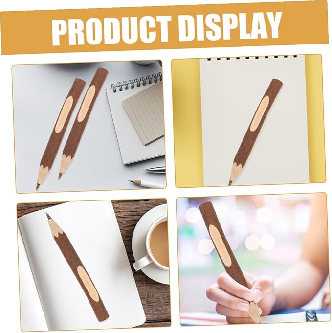 PRETYZOOM Wooden Ballpoint Pens 17cm Natural Tree Branch Design Eco-friendly Biodegradable Portable Writing Pens 10pcs for Office and Daily Use