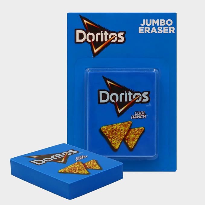 Doritos Cute School Supplies Eraser, Fun Pencil Eraser for Kids, Cool Back to School Rubber Erasers Latex Free