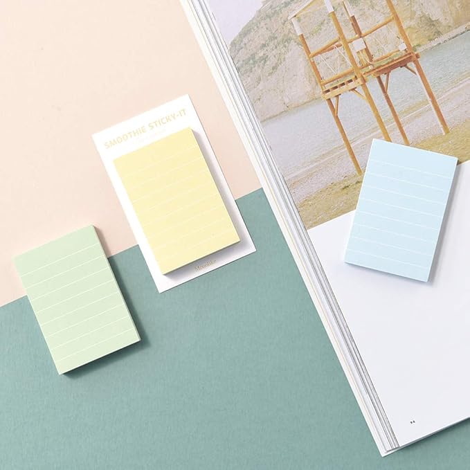 Monolike Smoothie ver.2 Line Sticky-it - 5p Set Self-Adhesive Memo Pad 50 Sheets