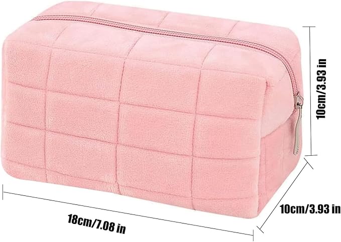Makeup Cosmetic Bag Small Checkered Pouch Make Up Purse Bag Y2k Accessories