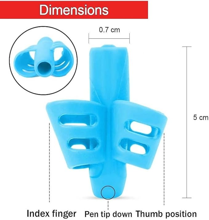 Pencil Grips for Kids Handwriting Pencil gripper Pencil Holder Posture Correction Training Writing AIDS for preschooler Kids toddler Children Special Needs Multi-Choice (8 Pack)