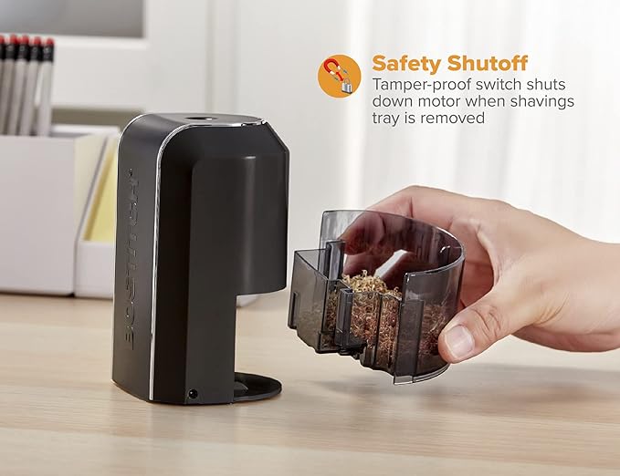 Bostitch Office Vertical Electric Pencil Sharpener, Powerful Stall-Free Motor, Prevents Over-Sharpening, Black (Pack of 9)
