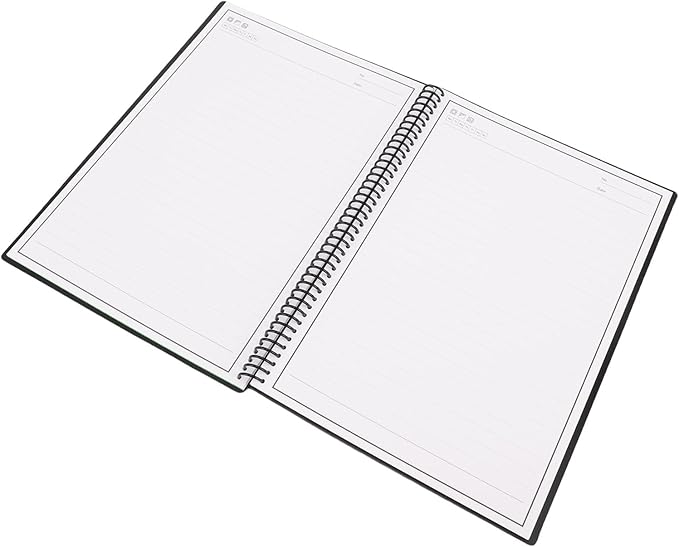 Hyuduo Reusable Smart Notebook Erasable Writing Pad Digital Notepad with Spiral Binding Cover for Cloud Sync Android iOS