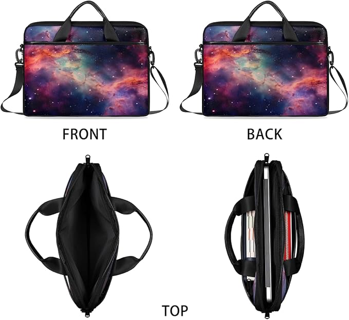 Galaxy Laptop Sleeve Case for 13-15 inch Computer Bag Protective Laptop Handle Bag for Women Men