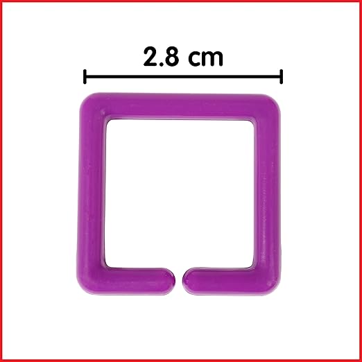 edxeducation Geo Links | Mini Jar | Set of 144 | Linking Shapes | 6 Colors | Practice Shape Recognition, Counting, Sorting and More
