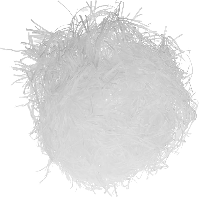 Ciieeo White Raffia Paper Shred Filler 500g Crinkle Packing Basket Stuffing for Boxes Wrapping Supplies Decorative Basket Filling Paper