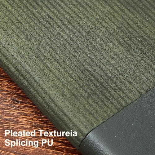 Lined Journal Notebook for Work College Ruled Note Book 7.2"x9.6" B5 PU Leather Daily Journaling 160 Pages for Women Men Writing Home School Supplies Business (Darkgreen/Darkpink)